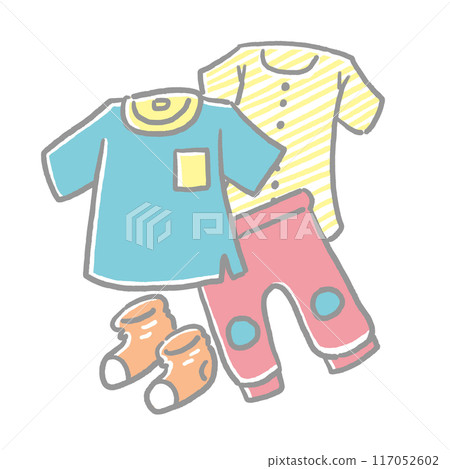 Illustration baby baby clothes 117052602