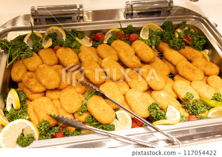 維京人美味的奶油炸丸子 維京人美味的奶油炸丸子 117054422