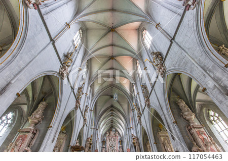 interiors of Salem abbey church, bavaria, germany interiors of Salem abbey church, bavaria, germany 117054463
