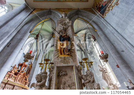 interiors of Salem abbey church, bavaria, germany 117054465