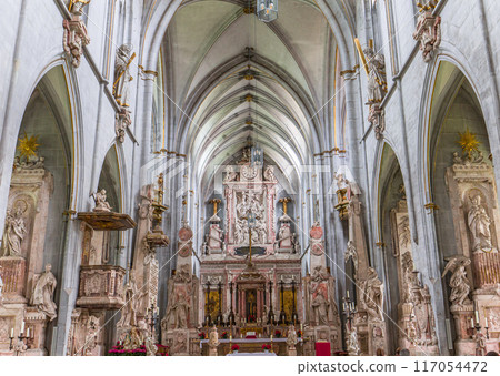 interiors of Salem abbey church, bavaria, germany 117054472