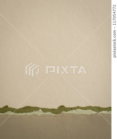 abstract paper landscape in pastel earth tones - collection of handmade textured art papers 117054772