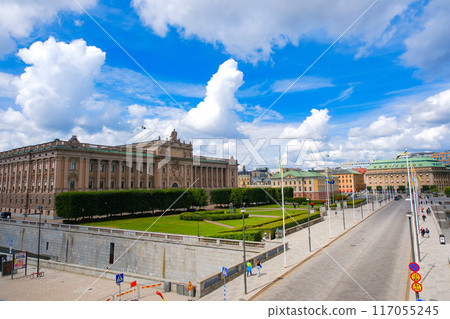 parliament building stockholm sweden 117055245