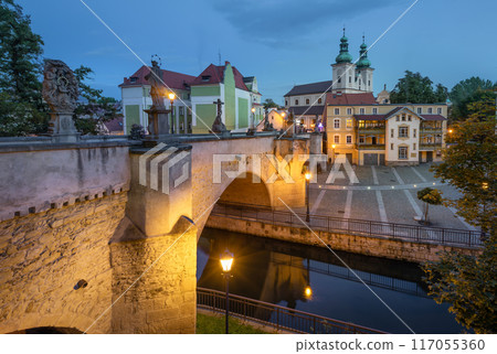 Old Gothic bridge in Klodzko, Poland Old Gothic bridge in Klodzko, Poland 117055360