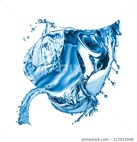 leaf made of water splash 117055696