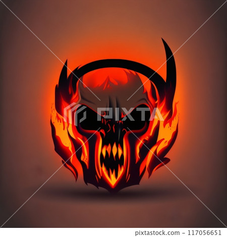 Illustration of a demonic creature. Frightening monster, dramatic abstract painting. Created with generative AI tools Illustration of a demonic creature. Frightening monster, dramatic abstract painting. Created with generative AI tools 117056651