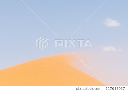 Dune 45 amid a sandstorm 117058037