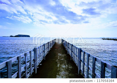 Road leading to the sea 117058164