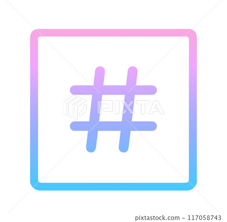 粉紅色和藍色的漸變｜簡單的標籤 117058743