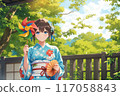girl in yukata 117058843
