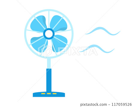 Illustration of a simple electric fan 117059526