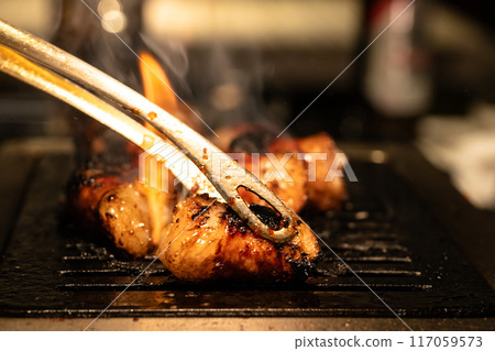 Grilled meat, offal, barbecue Grilled meat, offal, barbecue 117059573