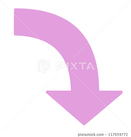 Curved Arrow 2 (Pink) (No Line Drawing) Curved Arrow 2 (Pink) (No Line Drawing) 117059772