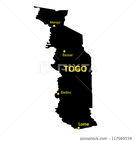 Togo country map 117060559