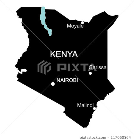 Kenya country map 117060564
