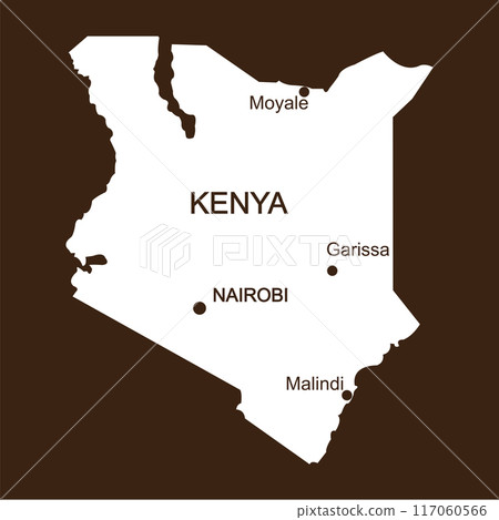 Kenya country map Kenya country map 117060566