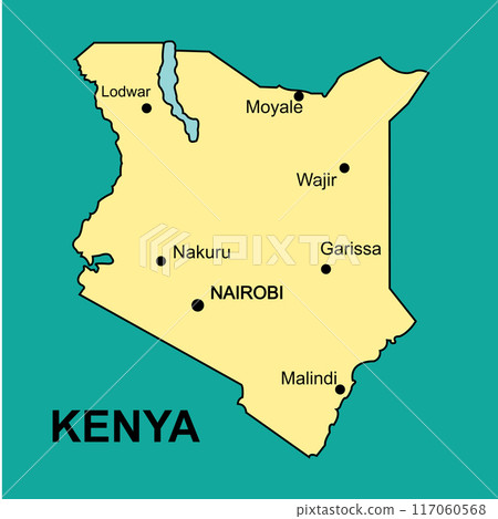 Kenya country map Kenya country map 117060568
