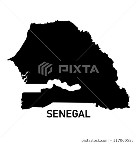 Senegal country map 117060583