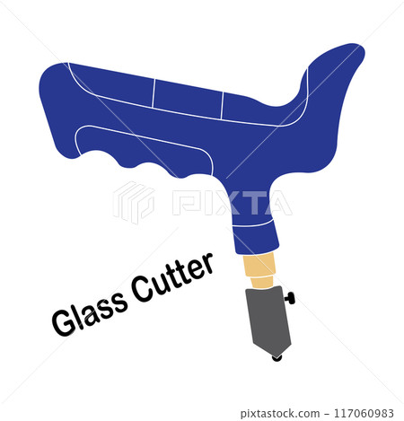 Glass cutter icon 117060983