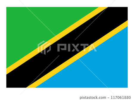 National flag tanzania National flag tanzania 117061880