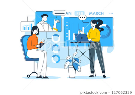 Business team doing business planning 117062339
