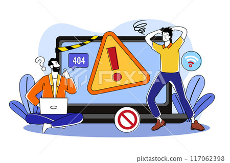 Two guys ran into a warning error 117062398
