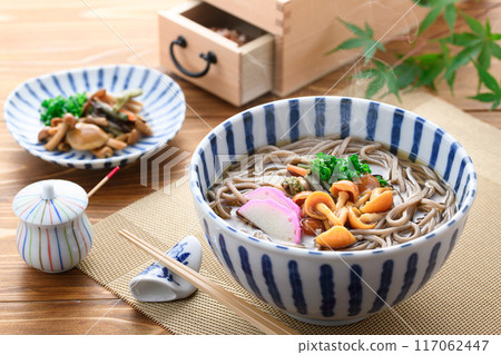 Nameko soba (mountain vegetable soba) 117062447