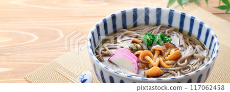 滑子蕎麥麵(野菜蕎麥麵) 滑子蕎麥麵(野菜蕎麥麵) 117062458