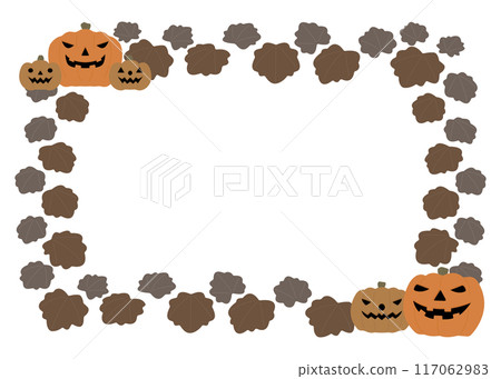 傑克燈籠框架，萬聖節背景材料 117062983