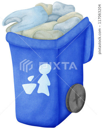 light blue, blue, plastic bag 117063204