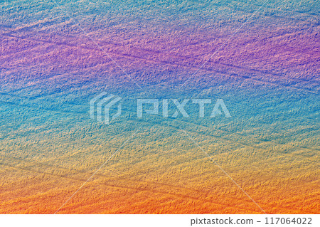 Aerial top view of the colorful geometric plowed field Aerial top view of the colorful geometric plowed field 117064022