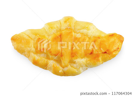 Tasty Croissant with isolated on white background. 117064304