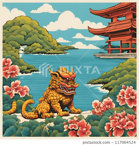 Scenery seen from an island in Okinawa Scenery seen from an island in Okinawa 117064524