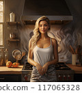 A woman enjoying cooking 117065328