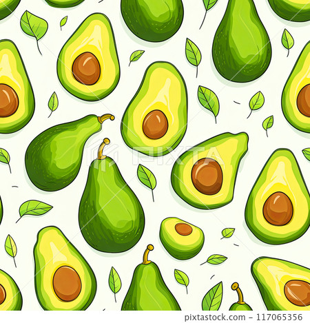 Avocado pattern banner wallpaper simple background 117065356