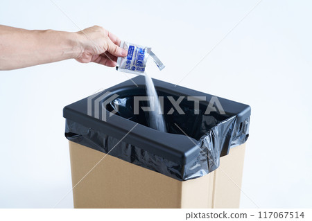 Disaster toilets: Add coagulant after use Disaster toilets: Add coagulant after use 117067514