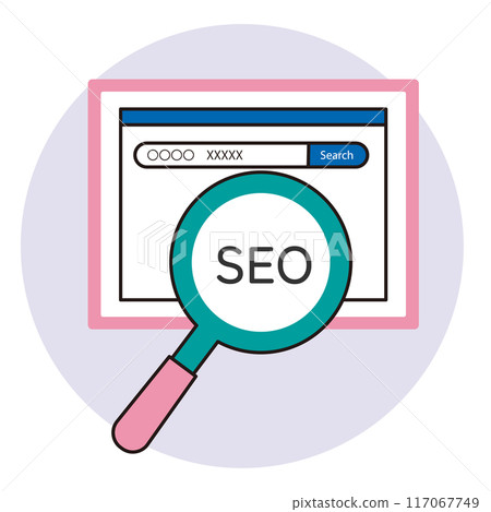 Website SEO icon 117067749