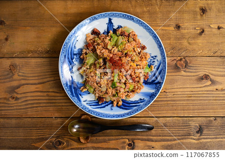 Lettuce and Mentaiko fried rice Lettuce and Mentaiko fried rice 117067855