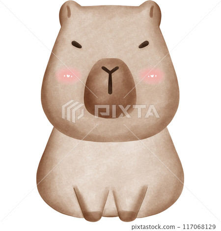 This animal is called a capybara 117068129