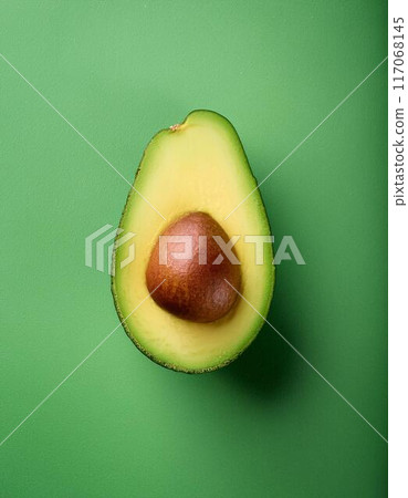 Avocado cut 117068145