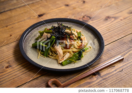 Japanese-style Plum Pasta 117068778