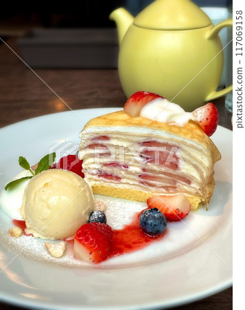 Weekend Afternoon Tea Mille Crepes 117069158