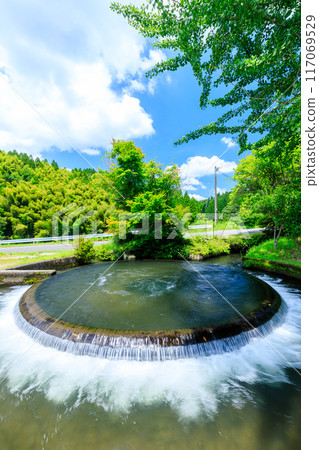 夏季灌溉用水 小纈循環引水 熊本縣上今敷郡 117069529