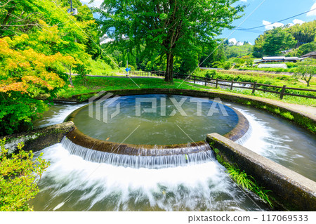 夏季灌溉用水 小纈循環引水 熊本縣上今敷郡 117069533