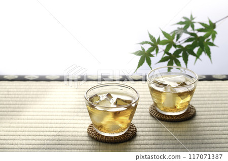 Classic summer drink: cold barley tea Classic summer drink: cold barley tea 117071387