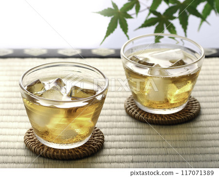 Classic summer drink: cold barley tea Classic summer drink: cold barley tea 117071389