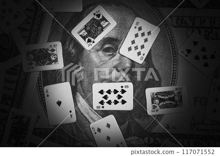 image of playing card money banknote 117071552