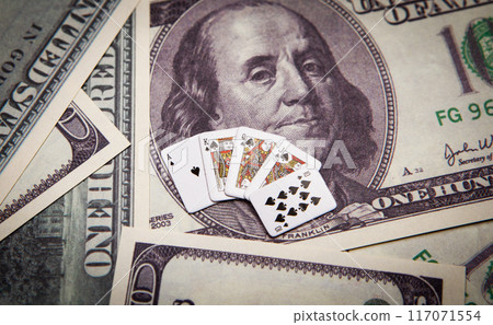 image of playing card money banknote 117071554