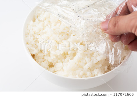 Leftover cold rice Leftover cold rice 117071606