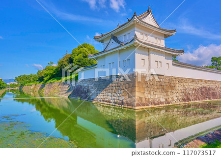 Nijo Castle Japanese Garden Stone Wall Gate 117073517